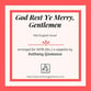 GOD REST YE MERRY, GENTLEMEN SATB choral sheet music cover